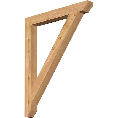 Ekena Millwork Traditional Slat Smooth Bracket, Western Red Cedar, 3 1/2"W x 32"D x 40"H BKT04X32X40TRA06SWR